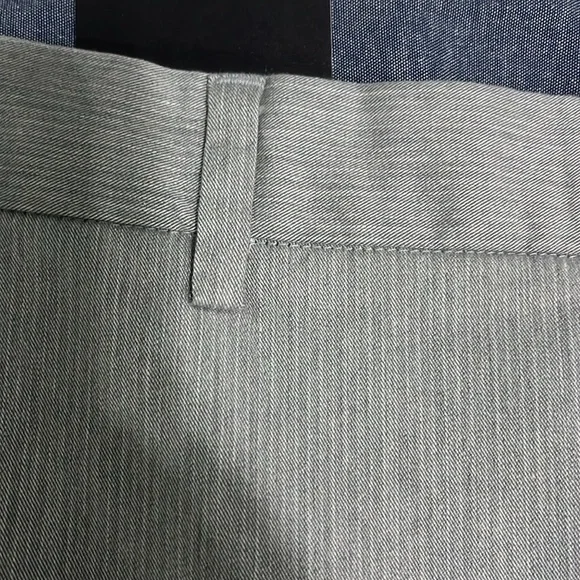 Banana Republic Mens  slim stretch Dress Pant Gray Size 36 x 30 - Picture 6 of 7